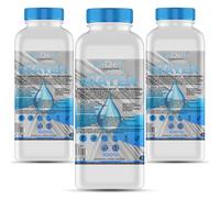 GiDeli Eau déminéralisée 3 x 1L Eau distillée pour fer à repasser, batteries, radiateurs, humidificateurs, aquarium et laboratoire Eau sans calcaire, inodore, claire