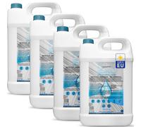 GiDeli Eau déminéralisée 4 x 5L Eau distillée pour fer à repasser, batteries, radiateurs, humidificateurs, aquarium et laboratoire - Eau sans calcaire, inodore, claire