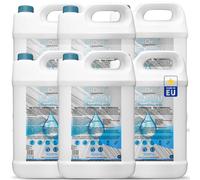 GiDeli Eau déminéralisée 6 x 5L Eau distillée pour fer à repasser, batteries, radiateurs, humidificateurs, aquarium et laboratoire - Eau sans calcaire, inodore, claire