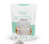 GiDeli Érythritol 1 kg de sucre cristallisé sans calories, substitut alimentaire comme alternative au sucre végétalien et respectueux des dents