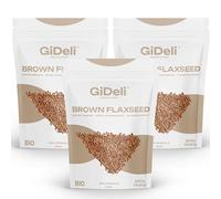 GiDeli Graines de Lin Brun Muesli aux graines de lin 3x 15kg un complément alimentaire naturel et végan. (15kg)