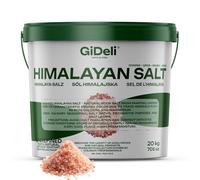 GiDeli Gros sel de l'Himalaya 20 kg rose naturel non raffiné du Pakistan pour cuisine, salle de bain, lampes à sel, décoration