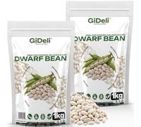 GiDeli Haricots Blancs 2x1kg Riches en protéines, légumineuses naturelles | Sans additifs idéal pour soupes, ragoûts, salades, cuisine, gastronomie, restauration