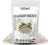 GiDeli Haricots blancs secs 5kg Riches en protéines, légumineuses | Sans additifs Idéal pour les soupes, ragoûts, salades, cuisine, gastronomie, restauration