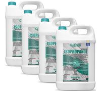 GiDeli Isopropanol - 4 x 5 l - Alcool isopropylique 99,9 % - Nettoyage des composants électroniques et des accessoires d'imprimante 3D