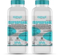 GiDeli Isopropanol 99,9 % 2 litres d'alcool isopropylique à haute teneur en alcool isopropylique IPA pour le nettoyage des composants électroniques, des lentilles et des écrans - Nettoyage des résines