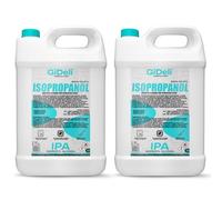 GiDeli Isopropanol 99,9 % 2 x 5 l - Nettoyant à l'alcool isopropylique à haut pourcentage - Alcool nettoyant pour électronique, accessoires d'imprimante 3D, verre, écrans et lentilles