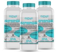 GiDeli Isopropanol 99,9 % - 3 litres - Alcool isopropylique à haut pourcentage IPA - Pour le nettoyage des composants électroniques, des lentilles et des écrans - Nettoyage des résines en impression