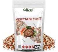 GiDeli Légumes pour Soupe Séchés 100g - Garniture pour Soupe sans Sel | Légumes séchés en morceaux, épice pour bouillon pour ragoûts et sauces, seau avec couvercle et poignée