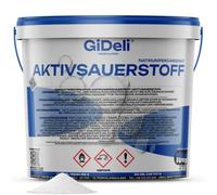 GiDeli Lessive à l'oxygène actif et détachant dans un seau de 10 kg - Nettoyant oxygène sans chlore contre les taches tenaces et les décolorations - Amplificateur de lavage pour linge blanc et coloré