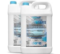 GiDeli Lot de 2 antigel concentrés pour vitres jusqu'à -60 °C, 2 x 5 l | Nettoyant concentré pour deux voitures, diluable après les intempéries, dissout la boue, sèche sans laisser de traces