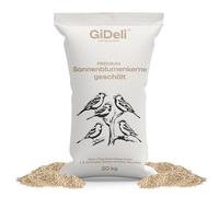 GiDeli Nourriture pour oiseaux - Graines de tournesol pelées - 20 kg - Couleur naturelle - Pour l'extérieur