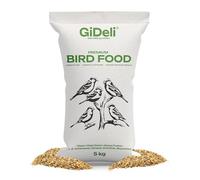 GiDeli Nourriture pour Oiseaux Sauvages 5 kg - Mélange Toute l'Année | composition de qualité supérieure, pour mésanges en hiver et en été, contient des graines de tournesol noires