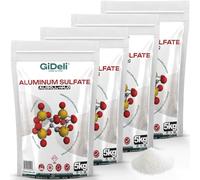 GiDeli Sulfate d'aluminium - 4 x 5 kg - Poudre 100 % pure - Floculant pour le traitement de l'eau et la clarification de la piscine - Agent fin pour l'acidification du sol pour les hortensias bleues