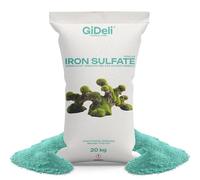 GiDeli Sulfate de Fer 20kg - Poudre Anti Mousse Abaisser le pH du sol - Améliorer l'aspect et la Couleur du Jardin. - Favorise le développement des plantes acidophiles
