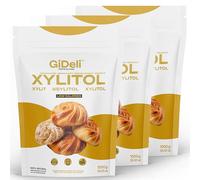 GiDeli Xylitol Sucre d'origine de Finlande 3 kg de sucre de bouleau substitut alimentaire comme édulcorant végétalien et doux pour les dents