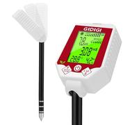 GIDIGI Testeur de pH et d'humidité du Sol 6 en 1, Moniteur d'humidité des Plantes, testeur numérique de Sol pour Plantes, capteur de pH pour Jardinage, Agriculture, Plantes d'intérieur et d'extérieur
