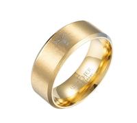 Giditrus Witcher Ring Geralt de Rivia Bague en acier inoxydable en or et noir, sorceleur Bague, Cosplay Bague, Cosplay Bijoux