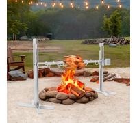 GIDRLL Barbecue à cochon de lait en acier inoxydable avec moteur, réglable en hauteur, tournebroche à 360 °, rôtissoire électrique pour poulet, agneau, porc, idéal pour le camping, le jardin et les