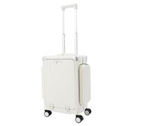 GIDRLL Valise à roulettes - Bagage à main - Petite/moyenne - En aluminium - Rigide - Avec coque rigide en polycarbonate et cadre en aluminium résistant à la pression - Serrure à combinaison et tasse