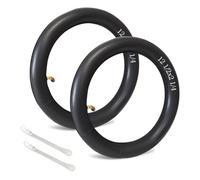 GIDWRIY 2 Pièces Chambres à Air Renforcée 12 1/2 X2 1/4,Chambre A Air Trotinette Electrique avec 2 Leviers De Montage,Chambre A Air Poussette avec 2 Valve Coudée pour Trottinette Vélo Pliable