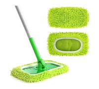 GIDWRIY 2 Pièces Lingettes Reutilisable pour Swiffer Wetjet Microfibre Lavable,Tampon de Rechange Balai Serpillère,Chiffon de Serpillière Microfibre pour Swiffer Sweeper,Mop Pads Microfiber