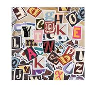 GIDWRIY 208 Pièces Autocollant Stickers Lettres Alphabet Scrapbooking,Gommettes Alphabet Vintage,Gommettes Lettres Adhesives,Decalcomanie Lettre Alphabets,Telephone Stickers Bouteille pour Decoration