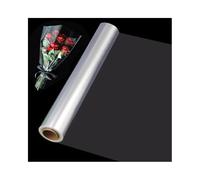GIDWRIY 3 Mil Papier Emballage Transparent Cadeau 80 cm X 30 m,Rouleau de Papier Fleuriste,Cellophane Emballage,Film Plastique Fleuriste,Papiers Cristal Transparent,Papiers Film Panier pour Fleurs