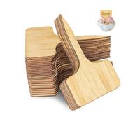 GIDWRIY 40 Pièces Etiquette Plantes Jardin,Étiquettes Jardin en Bambou,Pancarte Potager Exterieur,Pancarte de Jardinage,Étiquettes Légumes de Semis,Marqueurs pour Herbes pour Légumes, Herbes, Fleurs