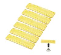 GIDWRIY 6 PCS Bonnette Microfibre Pour Karcher Vitre,Lingette Nettoyeur Pour Karcher WV2 WV5,Bonnettes Microfibre Accessoires Nettoyant Vitre,Bonnette de Rechange L'Aspirateur,Chiffons de Nettoyage