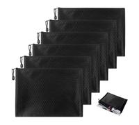 GIDWRIY 6 Pièces Pochette Argent Liquide 21x14,8 cm,Porte Billets de Banque,Pochette de Dépôt,Pochettes Bancaire Billet,Pochettes étanche pour Documents,Sac de Monnaie Banque pour Bureau,Voyage