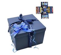 GIDWRIY Boite Cadeau Surprise Anniversaire,Boîte Cadeau Créative,Explosion Gift Box,Boîte à Surprise Bonbons à 5 Couches,Emballage Cadeaux Pour Bricolage pour Saint Valentin, Anniversaire, Noël