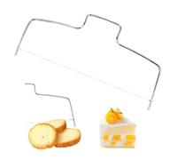 GIDWRIY Coupe Genoise 31.8 cm X 16 cm,Lyre Gateau Patisserie,Coupe GâTeau RéGlable,Decoupe Gateau Fil,Trancheuse Genoise En Acier Inoxydable,Coupe Gateau Layer Cake,Niveleuse à Gâteau pour Cuisine