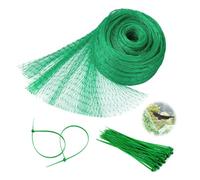 GIDWRIY Filet Protection Oiseaux 4 X 15 m,Filet Anti Pigeon Avec 50 Serre-Câbles,Filets pour Jardin Vert,Filets pour Protéger Arbre Fruitier,Filetes Anti Insecte Cerisier pour Balcons Clôtures Vergers