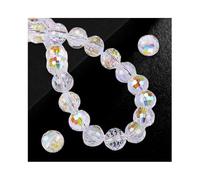 GIDWRIY Lot de 100 Perles en Verre à Facettes 10 mm,Perle Cristal,Perles Rondes à Facettes,Perles en Verre pour Bracelet,Perles Brillantes,Glass Beads for Jewelry Making pour Fabrication de Bijoux