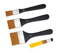 GIDWRIY Lot de 3 Pinceaux Peinture Acrylique,Pinceau Plat en Nylon,Pinceau Vernis,Pinceaus Peinture Mur,Pinceaus Peintures à l'huile,Pinceauxs Artiste Peintre pour Aquarelle,Bricolage (20/40/70 mm)