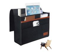 GIDWRIY Poche de Lit,Organisateur de Sac en Feutre à Suspendre,Sac de Rangement de Chevet,Pochette de Chevet,Organiseur de Chevets,Rangement Lit Superposé Réutilisable pour Lunettes, Télécommande