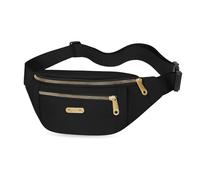 GIDWRIY Sac Banane Waterproof Bandoulière Homme, Sacoche pour l’Exterior, Sport Waist Pack Réglable avec Ceinture