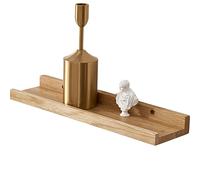 GIEANOO Étagère Murale, 30cm Étagère Flottante en Bois de chêne Massif, Rustique Etagere Bois pour Salon, Cuisine, Chambre, Salle de Bain