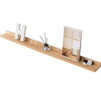 GIEANOO - Étagère Murale Flottante en chêne Massif, Design Rustique avec Rebord, pour radiateur et Affichage Mural, pour Salon, Cuisine, Chambre,80 cm