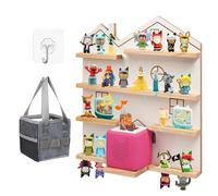 Gieanoo House Tonie Étagère murale pour Toniebox 1 et Toniebox 2 Starter Tonie Étagère murale pour tous vos accessoires Tonie Étagère flottante magnétique en bois compatible avec lecteur Tonie Box