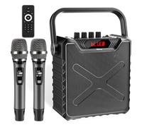 Giecy Amplificateur de Voix avec 2 Microphones sans Fil UHF