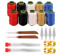 GIEEU 82 PCS Kit de Couture Complet en Acier Inoxydable, Aiguilles Couture avec Fil, Enfile-Aiguille & Découseur, Portable pour Réparations Adultes & Débutants