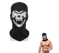 GIEEU Ghost Mask, Masqu Ghost, Cagoul Ghost, Masque de Squelette d'Halloween, Masqu Moto, Masque de Crâne Effrayant pour les Fêtes Costumées