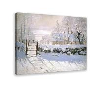 GIEIG Claude Monet - The Magpie Poster Impression sur toile pour chambre d'adolescent garçon 30 x 45 cm