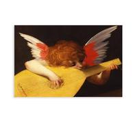 GIEIG Fiorentino - Impression sur toile Putto jouant du luth pour la maison, l'école, le bureau, sans cadre, 40 x 60 cm