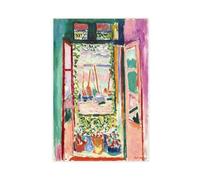 GIEIG Henri Matisse - The Open Window 1905 Poster pour chambre esthétique sur toile sans cadre 60 x 90 cm