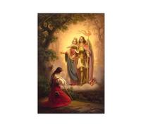 GIEIG Hermann Stilke - Appearance Of St Catherine And Michael To Jeanne Of Arc Poster Impression sur toile pour chambre d'adolescent garçon Art mural Impression sur toile sans cadre 2