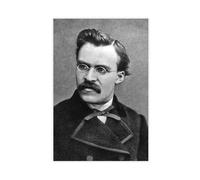 GIEIG Impression sur toile Friedrich Nietzsche - Décoration murale pour la maison, l'école, le bureau - Sans cadre - 50 x 75 cm