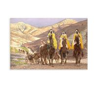 GIEIG Impression sur toile James Tissot - Le voyage des mages - Décoration murale moderne pour chambre à coucher - Sans cadre - 40 x 60 cm